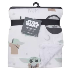 Lambs & Ivy Star Wars The Child/Baby Yoda/Grogu White Minky/Fleece Baby Blanket 5 Lambs & Ivy Star Wars The Child/Baby Yoda/Grogu White Minky/Fleece Baby Blanket -Lambs & Ivy GUEST 8cd7ac9d 0aa3 4b4b af68 a654f9cbf41e