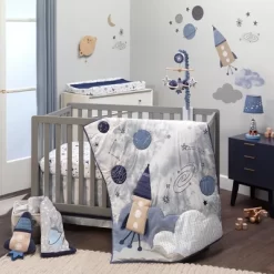 Lambs & Ivy Sky Rocket Planets/Stars Musical Baby Crib Mobile Soother Toy- Blue -Lambs & Ivy GUEST 8fb9d165 80ff 4cb2 a00f e924595efdf3 2