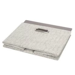Lambs & Ivy Gray Foldable/Collapsible Storage Bin/Basket Organizer With Handles -Lambs & Ivy GUEST 91578032 4196 46a3 a7b3 3dca797cd257