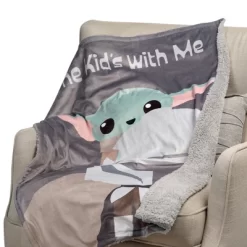 Lambs & Ivy Star Wars The Kids With Me Grogu/The Child/Baby Yoda Baby Blanket -Lambs & Ivy GUEST 9395b122 1283 43e8 97b8 a47f605d385c