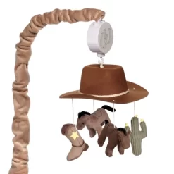 Lambs & Ivy Country Western Cowboy Hat Musical Baby Crib Mobile Soother Toy -Lambs & Ivy GUEST 9710474b 32c0 4a69 9ed7 f961732c5811