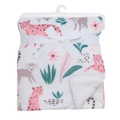Lambs & Ivy Enchanted Safari Animals White Ultra Soft Jungle Baby Blanket -Lambs & Ivy GUEST 9766e57c 2932 482b a2b4 48217616584c