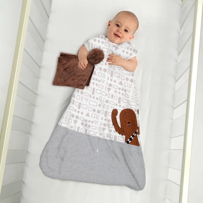 Lambs & Ivy Star Wars Chewbacca Wearable Blanket & Lovey Baby Gift Set - 2pc 1 Lambs & Ivy Star Wars Chewbacca Wearable Blanket & Lovey Baby Gift Set - 2pc