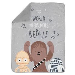 Lambs & Ivy Star Wars Rebels Baby Blanket - Gray -Lambs & Ivy GUEST 9e806658 7c71 4392 afb1 06d7589e52be