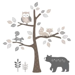 Lambs & Ivy Woodland Forest Animal Nursery 5-Piece Baby Crib Bedding Set - Gray 14 Lambs & Ivy Woodland Forest Animal Nursery 5-Piece Baby Crib Bedding Set - Gray -Lambs & Ivy GUEST 9f58284b 4656 4056 8afa 682a5dffb6cc