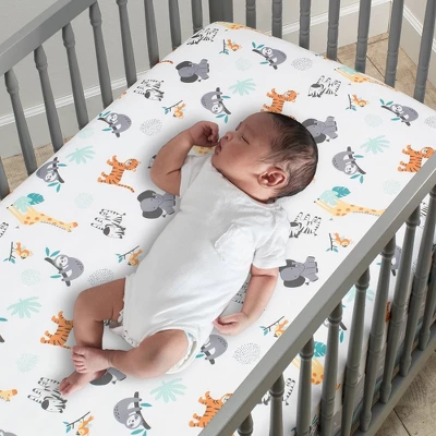 Lambs & Ivy Mighty Jungle Crib Bedding Set - 3pc 4 Lambs & Ivy Mighty Jungle Crib Bedding Set - 3pc - Image 4