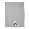 Lambs & Ivy Baby Farm Cow/Sheep Appliqued Gray Luxury Fleece Baby Blanket