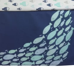 Lambs & Ivy Oceania 6-Piece Baby Crib Bedding Set - Blue Ocean, Nautical, Aquatic, Whale, Octopus Theme -Lambs & Ivy GUEST b5af901f 9ac3 45bd 8340 750d1458e023