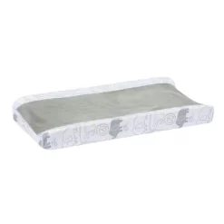 Lambs & Ivy Jungle Story Soft Minky Velour Safari Changing Pad Cover- White/Gray -Lambs & Ivy GUEST b796932c e8d2 4bac 89ee 4d2f5207359f