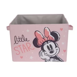 Lambs & Ivy Disney Baby Minnie Mouse Pink Foldable Storage Basket/Container/Bin