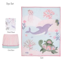Lambs & Ivy Sea Dreams 3-Piece Dolphin/Turtle Nautical Baby Crib Bedding Set 17 Lambs & Ivy Sea Dreams 3-Piece Dolphin/Turtle Nautical Baby Crib Bedding Set -Lambs & Ivy GUEST c65b4608 81ad 4cf3 9540 100907e7b6c8