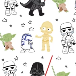 Lambs & Ivy Star Wars Classic Fitted Crib/Toddler Sheet - Yoda/Darth Vader -Lambs & Ivy GUEST c800dd61 2200 40db 866e e30863d2fbcd