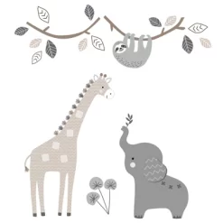 Lambs & Ivy Baby Jungle Animals 4-Piece Gray/White/Taupe Crib Bedding Set 10 Lambs & Ivy Baby Jungle Animals 4-Piece Gray/White/Taupe Crib Bedding Set -Lambs & Ivy GUEST cb21d271 bfad 4dee 8397 f7816193fdc8