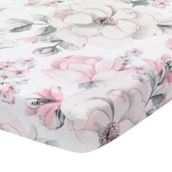 Lambs & Ivy Signature Botanical Baby Watercolor Floral 4-Piece Crib Bedding Set -Lambs & Ivy GUEST ce834e17 8dcc 4e6c 8b28 2bebacddc7f9