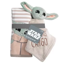 Lambs & Ivy Star Wars Mandalorian Baby Yoda Wearable Blanket/Lovey Gift Set 2pc -Lambs & Ivy GUEST d0eaf61a 8e86 498b 8a24 69f52c3d7091