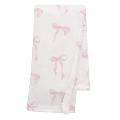 Lambs & Ivy Coquette Floral Pink Bows Aesthetic Warm Fleece Baby Blanket -Lambs & Ivy GUEST d0f61815 2adf 4595 87db 9567800eabad