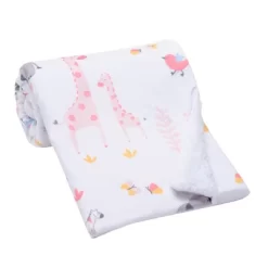Lambs & Ivy Jazzy Jungle White Fleece Safari Animals Soft Baby Blanket -Lambs & Ivy GUEST d36074ba 5a0b 40bb a374 e00e1baec4c0