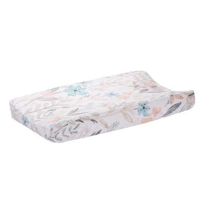 Lambs & Ivy Baby Blooms Watercolor Floral/Butterfly Soft Changing Pad Cover 2 Lambs & Ivy Baby Blooms Watercolor Floral/Butterfly Soft Changing Pad Cover - Image 2