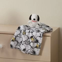 Lambs & Ivy Snoopy Muslin Swaddle Blanket & Mini Plush Newborn Baby Gift Set -Lambs & Ivy GUEST d79282a6 ea93 4dd8 860e 9bab419c314f