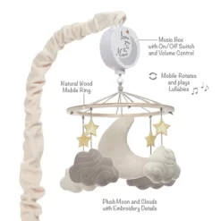Lambs & Ivy Goodnight Moon Musical Baby Crib Mobile Soother Toy - Stars/Clouds -Lambs & Ivy GUEST dbdf86cb 9c28 47bd bb71 ddc45107d227