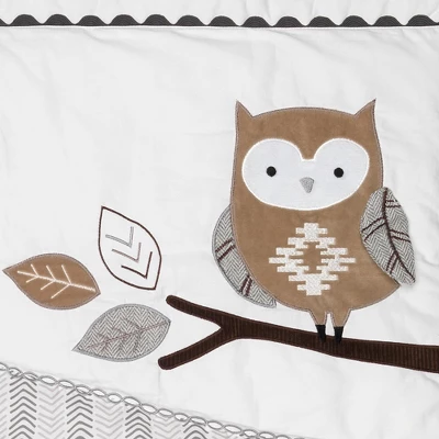 Lambs & Ivy Woodland Forest Animal Nursery 5-Piece Baby Crib Bedding Set - Gray 9 Lambs & Ivy Woodland Forest Animal Nursery 5-Piece Baby Crib Bedding Set - Gray - Image 9