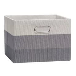 Lambs & Ivy Gray Ombre Foldable/Collapsible Storage Bin/Basket- 2 Pack -Lambs & Ivy GUEST dd72a8cc 5243 47de b479 e87006044729
