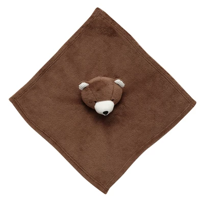 Lambs & Ivy Brown Bear Soft Baby/Child/Toddler Plush Lovey Security Blanket 2 Lambs & Ivy Brown Bear Soft Baby/Child/Toddler Plush Lovey Security Blanket - Image 2