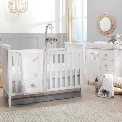 Lambs & Ivy Linen Safari Gray Giraffe Stuffed Animal Toy - Stretch 4 Lambs & Ivy Linen Safari Gray Giraffe Stuffed Animal Toy - Stretch - Image 4