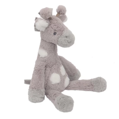 Lambs & Ivy Linen Safari Gray Giraffe Stuffed Animal Toy - Stretch 2 Lambs & Ivy Linen Safari Gray Giraffe Stuffed Animal Toy - Stretch - Image 2