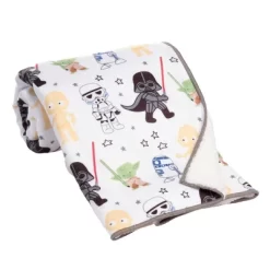 Lambs & Ivy Star Wars Classic Fleece Baby Blanket - Yoda/Darth Vader/R2-D2/C-3PO -Lambs & Ivy GUEST f0526e3f 38ac 4105 bc83 034fd7aaada9