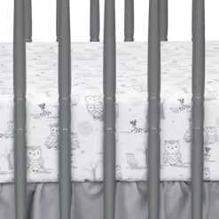 Lambs & Ivy Luna White/Gray Celestial Owl 4-Piece Nursery Baby Crib Bedding Set -Lambs & Ivy GUEST f0b8a775 e49c 4bc3 aaa0 17a8fb14c496