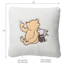 Lambs & Ivy Storytime Pooh Soft Faux Shearling Nursery Throw Pillow - Cream -Lambs & Ivy GUEST f7588665 7da1 4d26 abc9 bfb4ca22f708