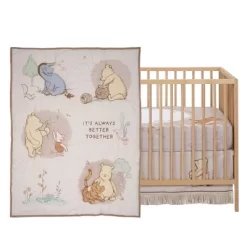 Lambs & Ivy Disney Baby Pooh Bear & Pals Cotton 3Piece Nursery Crib Bedding Set -Lambs & Ivy GUEST f85309ef 0194 4595 9e1b acb7906865d4