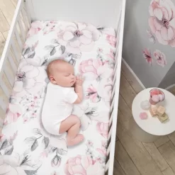 Lambs & Ivy Signature Botanical Baby Watercolor Floral 4-Piece Crib Bedding Set -Lambs & Ivy GUEST ff4da9d0 b7ea 4b0c 8a4e 417cdab29261